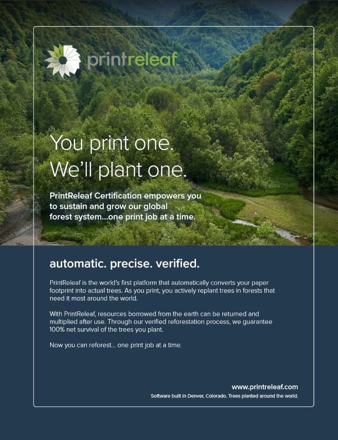 Full Brochure Cover, PrintReleaf, TinLof Technologies