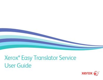 User Guide, Xerox, Easy Translator Service, TinLof Technologies